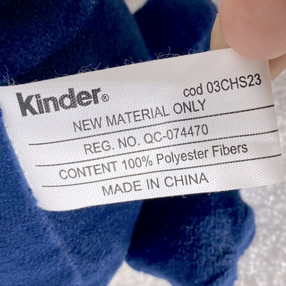 Kinder Surprise Blue White Penguin Plush W Red Earmuffs Stuffed Animal - Picture 7 of 11